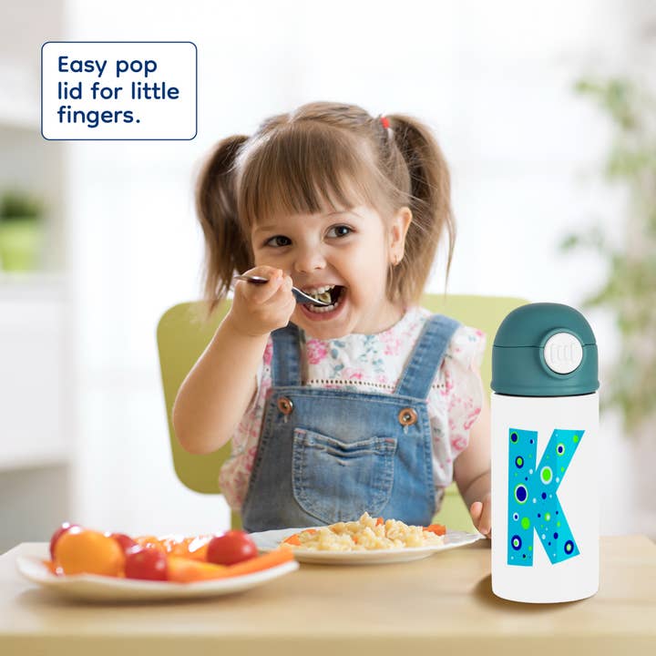 3dRose - Vente Bouteilles d'eau - 3dRose, Lettre K bleue pour garçons, Gourde pour enfants7