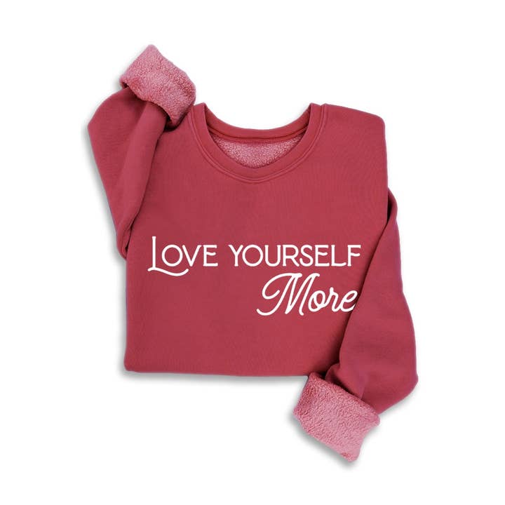 SUDADERAS LOVE YOURSELF MORE MINERAL para venta al por mayor de HRTandLUV