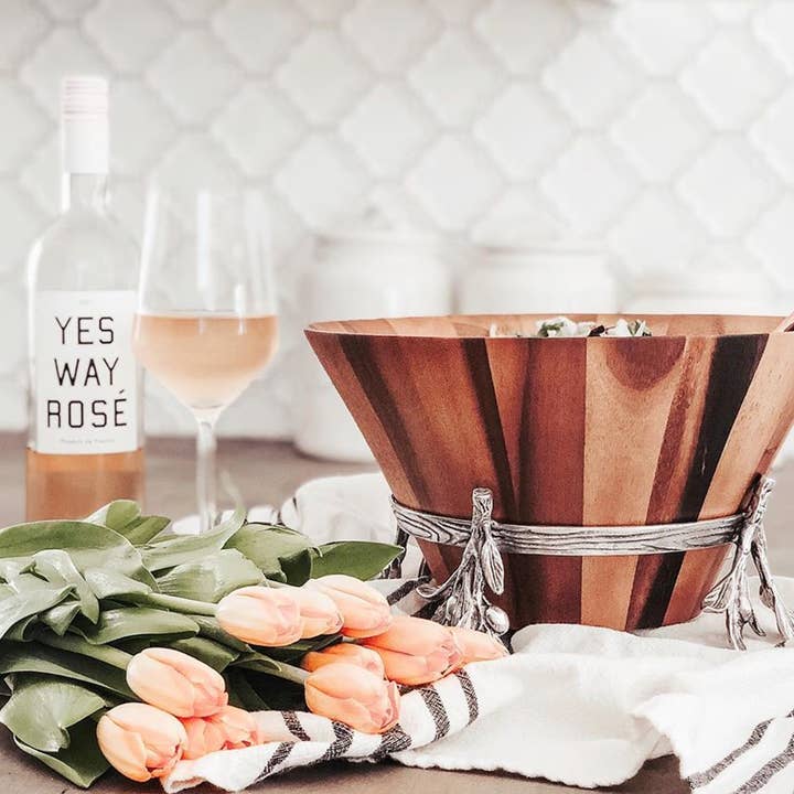 Saladier en bois d'olivier pour la vente par Arthur Court