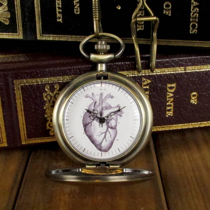The ExCB - Vente Montre – unisexe - Montre de poche coeur