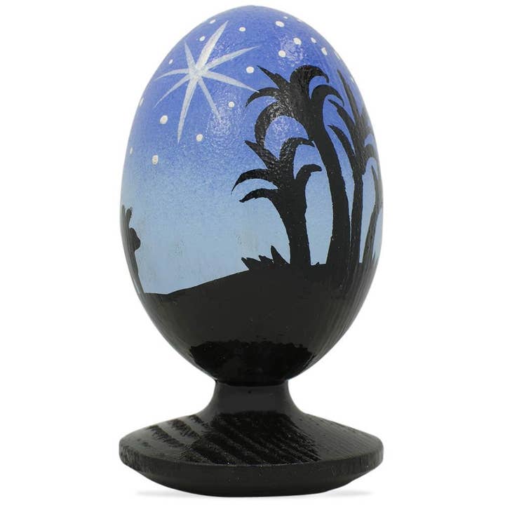 BestPysanky - Wholesale Decorative Figurine - Wise Men Walking Under Star of Bethlehem Nativity Wooden Figurine