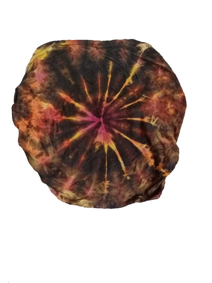 Bruine katoenen hoed met tie-dye voor wholesale door Earth Divas