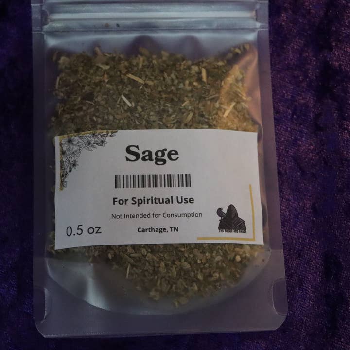 The Rouge and Raven - Vente Accessoire de méditation - Sauge herbe séchée pour usage spirituel1