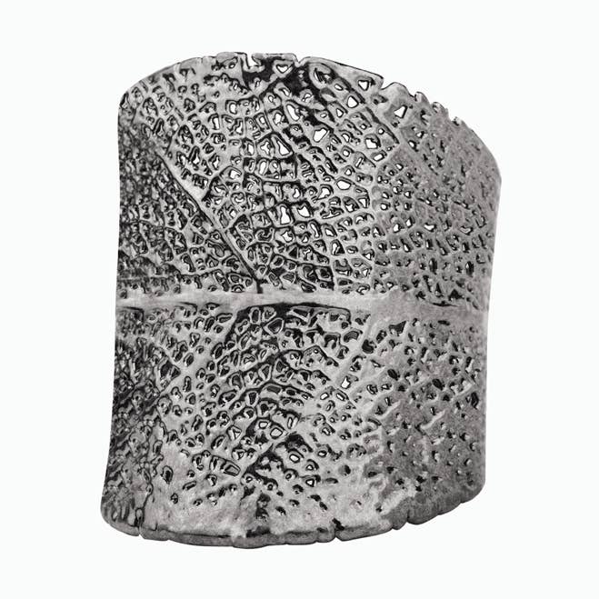 MAIA 18 Carat Recycled Black Gold Plated Handmade Ring for wholesale by PureLeaf