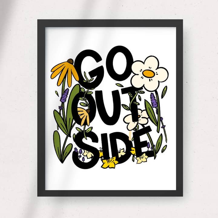 Moth Mart - Wholesale Art Print - Go Outside Print0