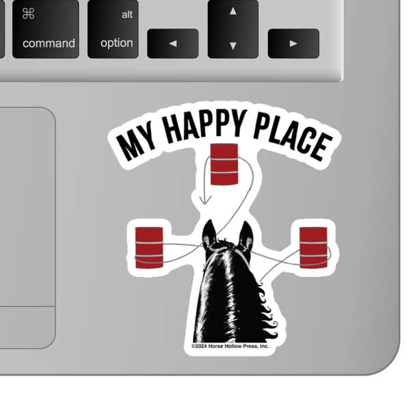 Horse Hollow Press | Pretty Snarky Equestrian Cards|Stickers - Wholesale Sticker - Horse Sticker Waterproof 3" | Barrel Race | Cello Sleeved9