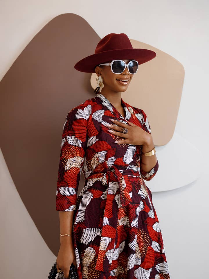 DUA MENKA - Wholesale Dress – Women's - Nwayioma Wrap Dress4