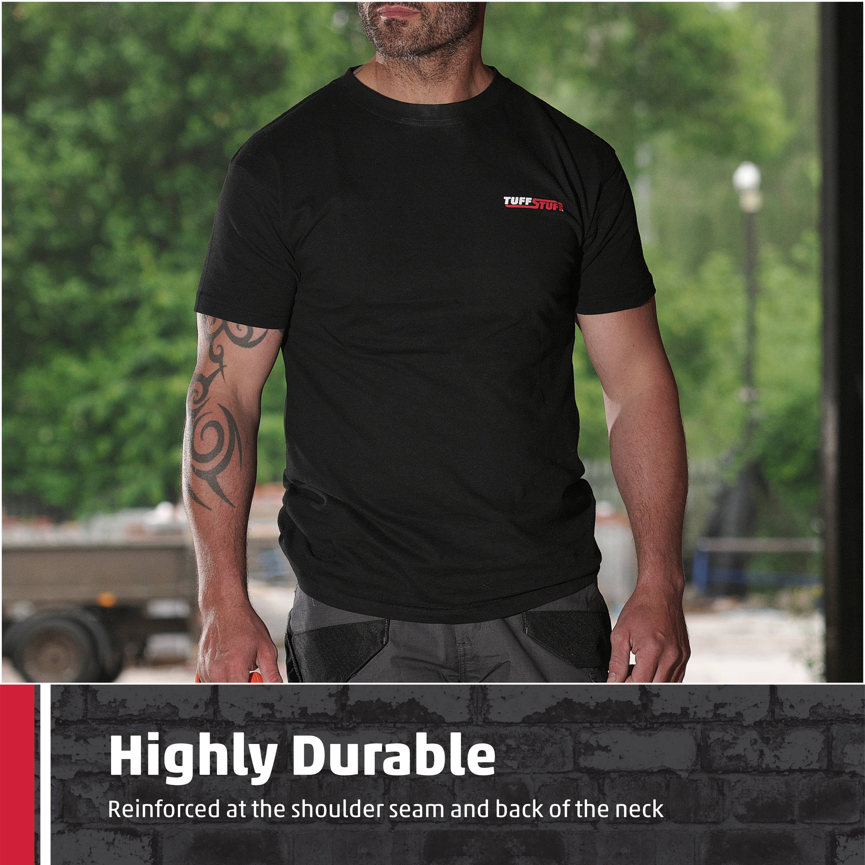 TuffStuff Workwear – wholesale Screen printed t-shirt – unisex – TuffStuff Logo T-Shirt, 180gsm, Lightweight & Breathable12