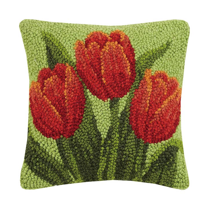 Tulip Hook Pillow for wholesale by Peking Handicraft