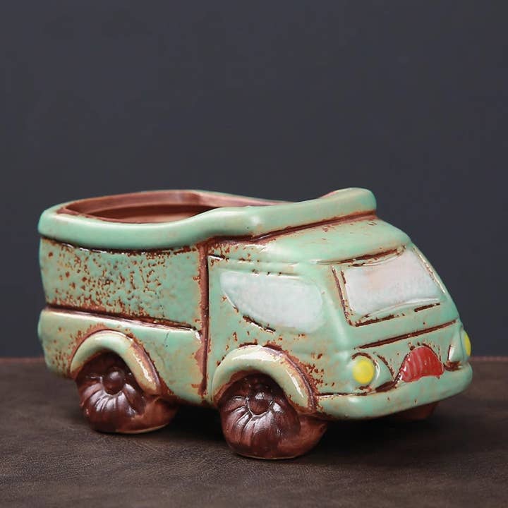 Ailly's garden - Wholesale Plant Pot - Creative Retro Style Car Garden Decoration Truck Flower Pot3