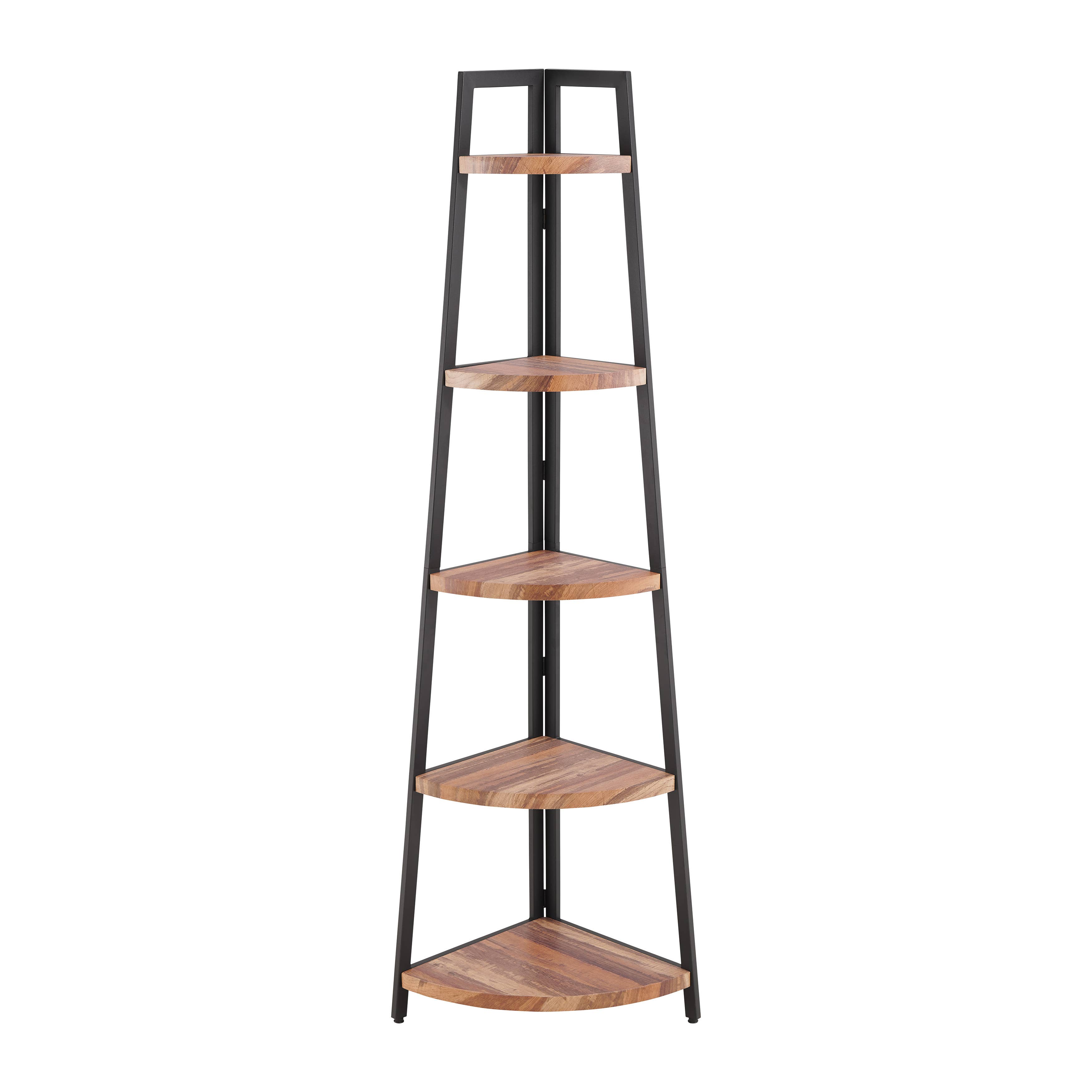 Danya B - Wholesale Free Standing Shelf - Free-Standing 5-Tier Pyramid Corner Shelf with Metal Frame17