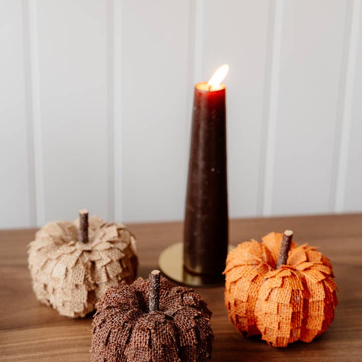 We Love Seasons EU - Wholesale Decorative tabletop object - Set of 3 Hessian Pumpkins2