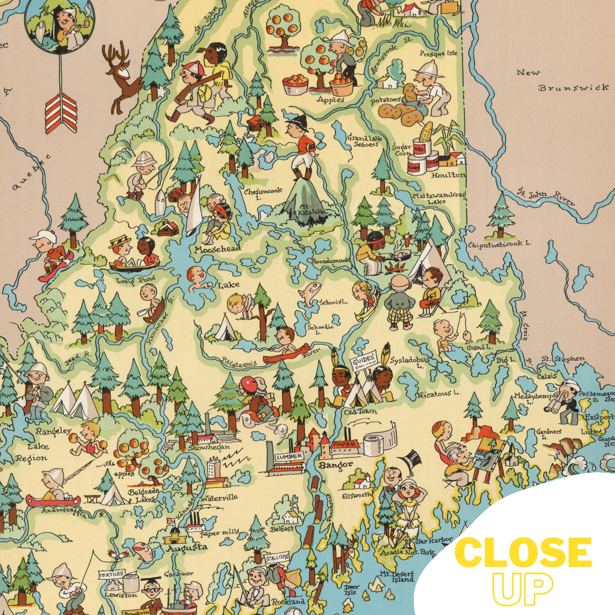 WAWW Artisanal Wooden Puzzles - Wholesale Puzzle - Adult - USA* MAINE State Wooden Puzzle3