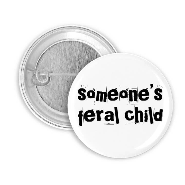 The Pin Pal Club - Vente Épinglettes/boutons - Bouton Pinback d'un enfant sauvage0