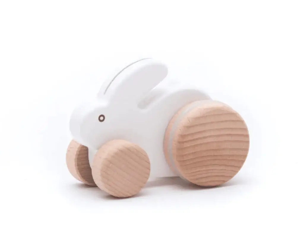 Little Poland Gallery - Venta al por mayor Juguete de madera - Niños - Conejito Pequeño de Madera BAJO2