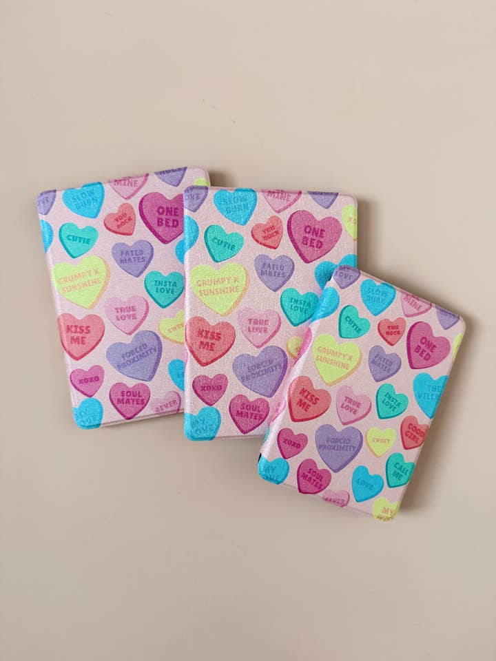 The Best of Both Kindle Case Cover with Clear Back and Cover Strap - Candy Hearts - 11th + 12th Gen Paperwhite and Kindle Basic for wholesale by LemonLee