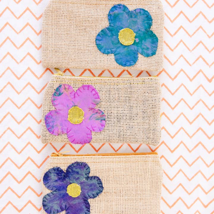 Rahab's Rope - Wholesale Coin Purse - Women's - Silk Flower Rice Pouch1