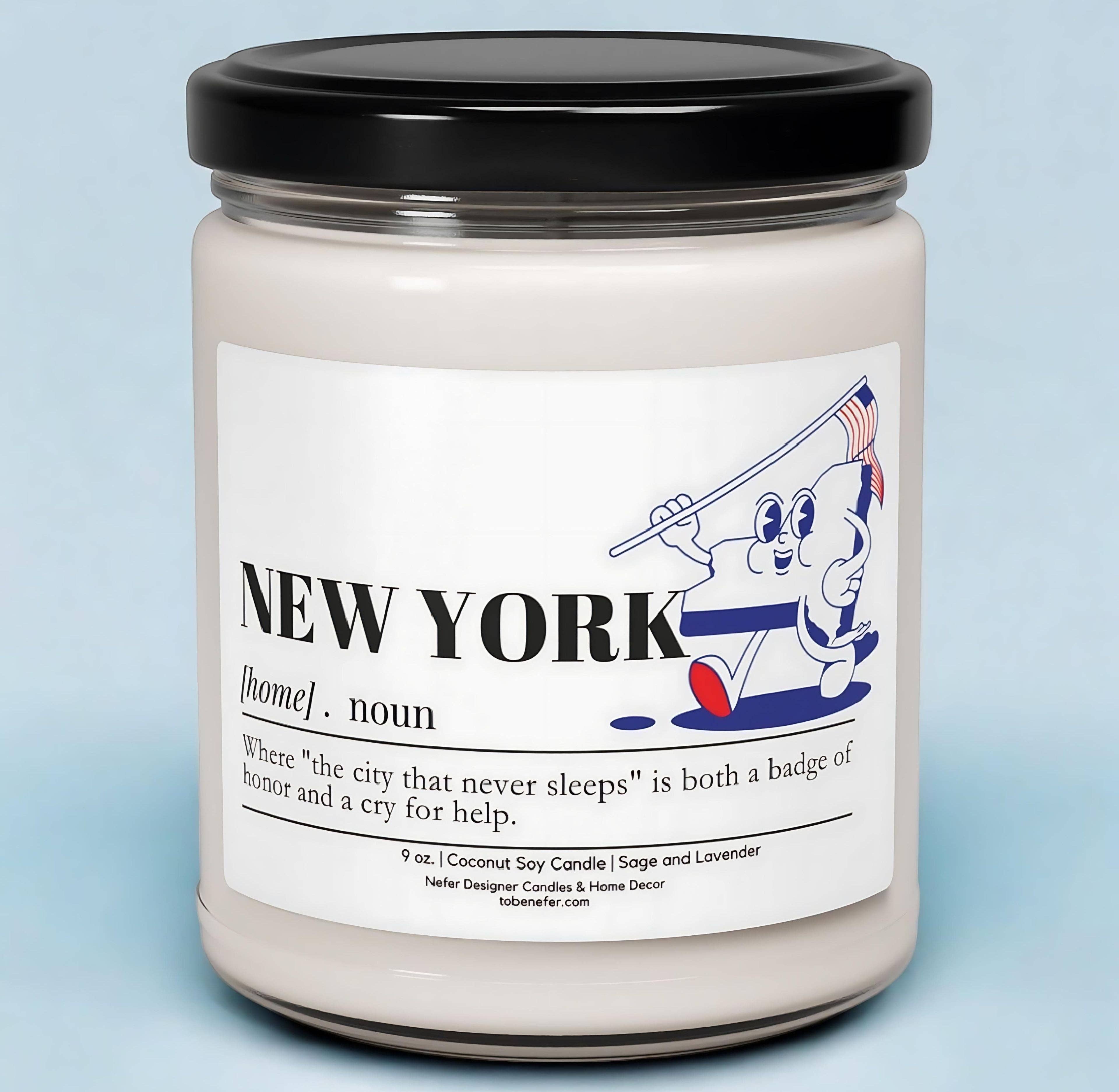 Nefer Designer Candles & Home Decor - Wholesale Jar/Filled Candle - New York | Dictionary Definition | State Scented Candle0