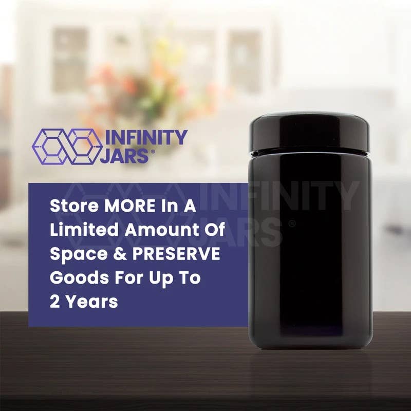 Infinity Jars – Jarra por atacado – Frasco superior de parafuso de vidro alto de 200 ml3