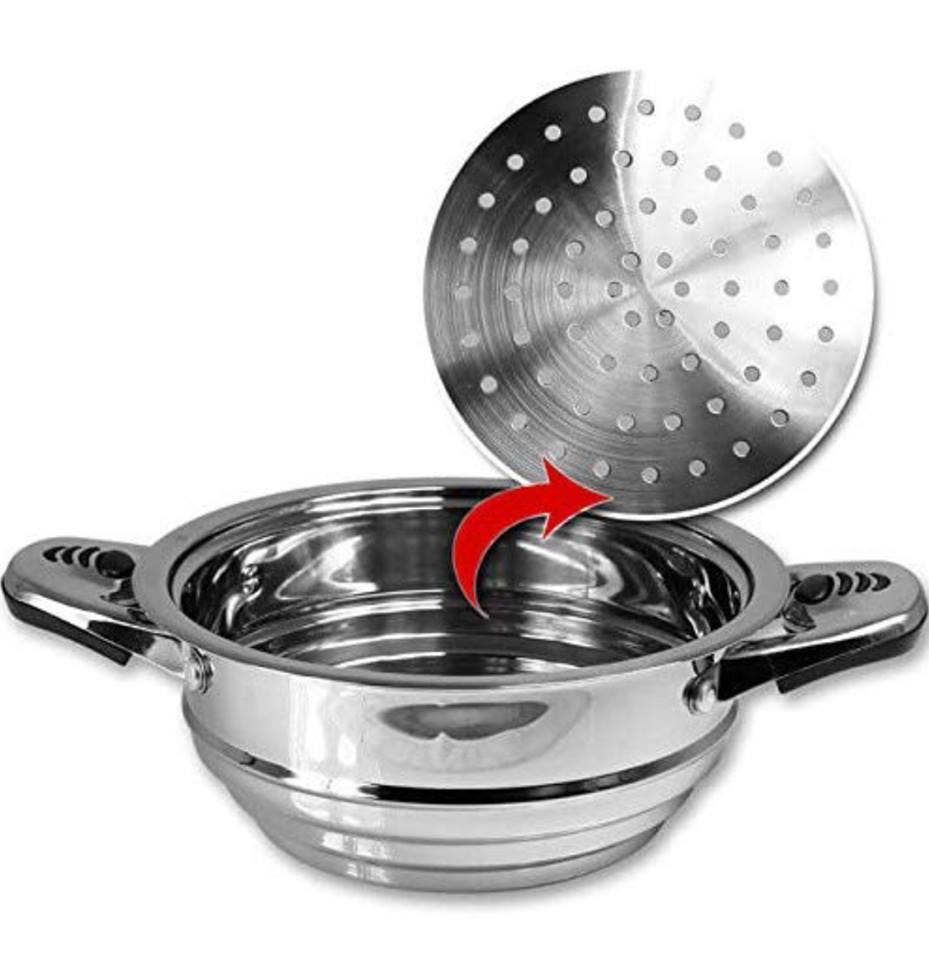 Royal Swiss - Wholesale Cookware Set - 16-Piece Stainless Steel/Glass Cookware Set3