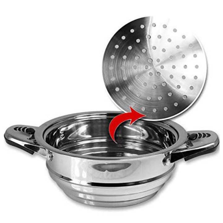 Royal Swiss - Wholesale Cookware Set - 16-Piece Stainless Steel/Glass Cookware Set3