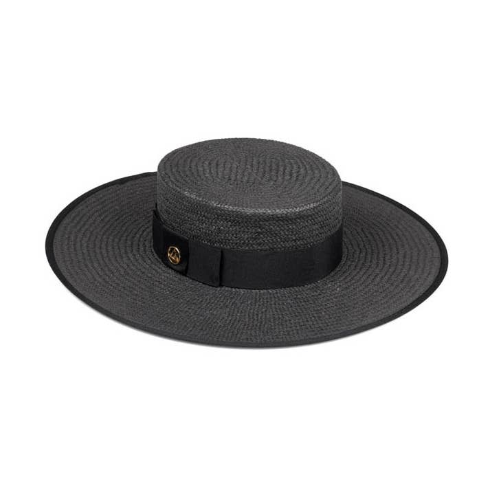 Le Trap - Wholesale Strohoed - Dames - Le Trap Ponta Negra zwarte strohoed met verstelbare maat0