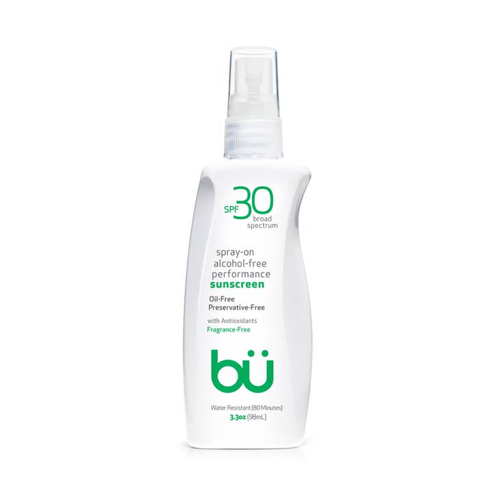 SPF 30 alkoholfri spray solcreme duftfri for engroshandel hos BU sunscreen