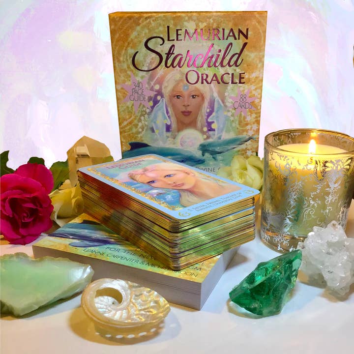 Light Language Messages - Wholesale Tarot Cards - The Lemurian Starchild Oracle - 88 Cards, 340 Page Book