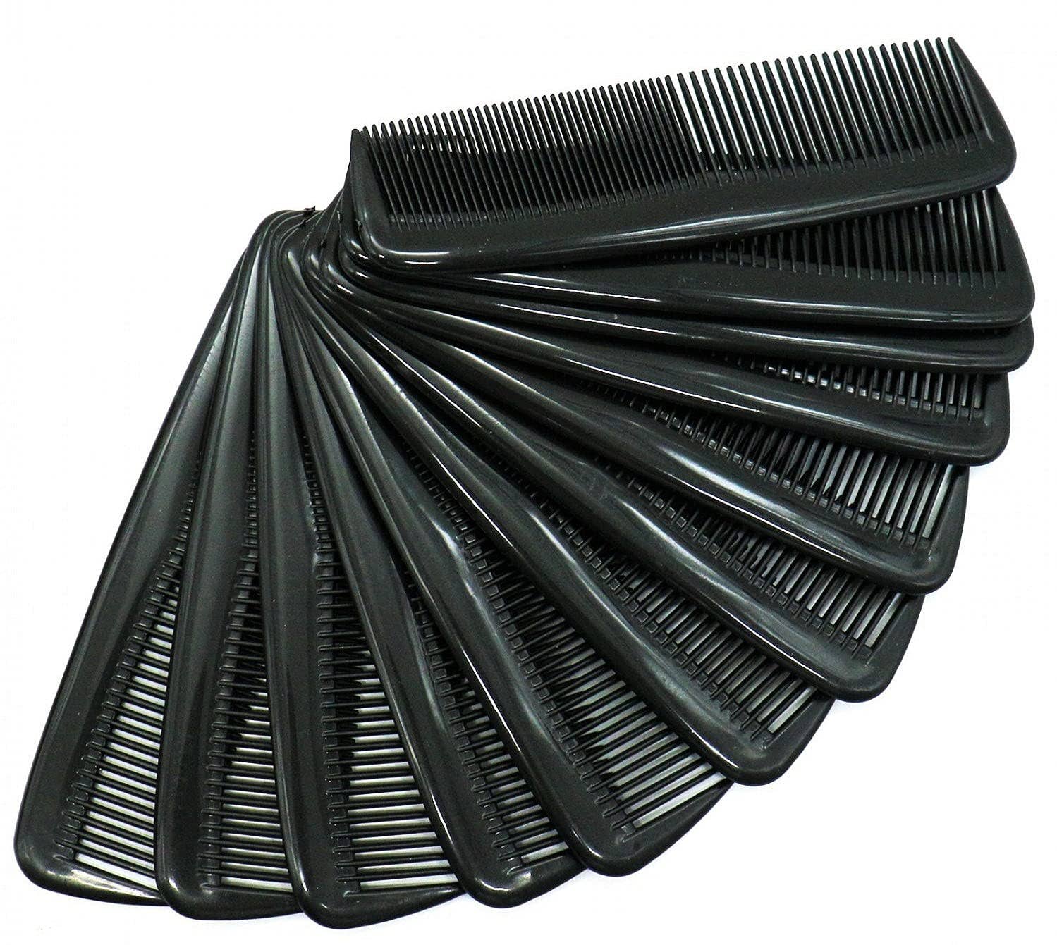 Innovarix - Vente Peigne/brosse à cheveux - Peignes de poche incassables pour soins capillaires (noirs), lot de 153