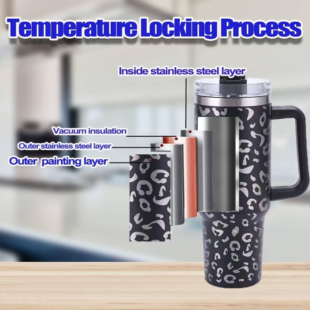 JAC Wholesale - Wholesale Insulated Mug/Tumbler - Boho Floral 40oz Tumbler with Handle2