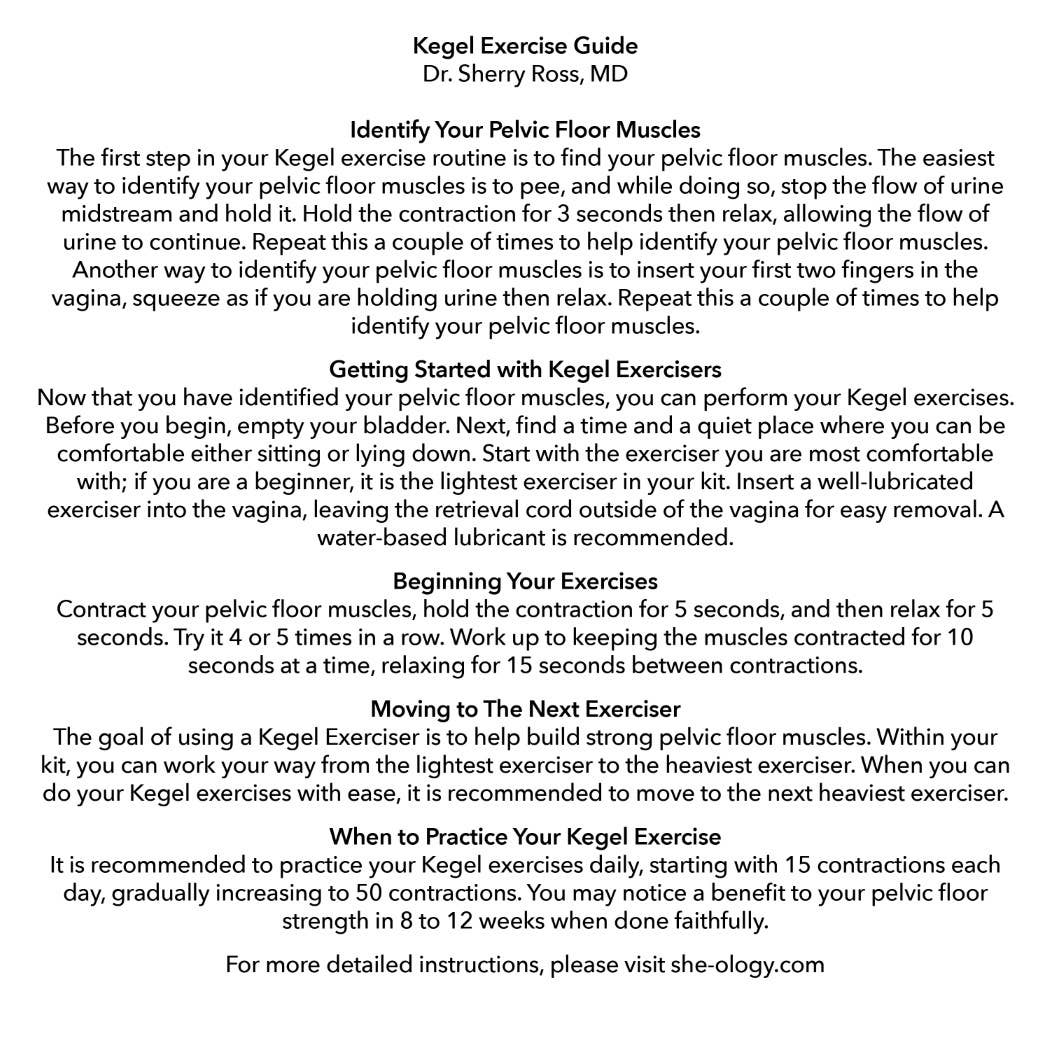 CalExotics - Wholesale Sex Toy - She-ology® Interchangeable Weighted Kegel Set14