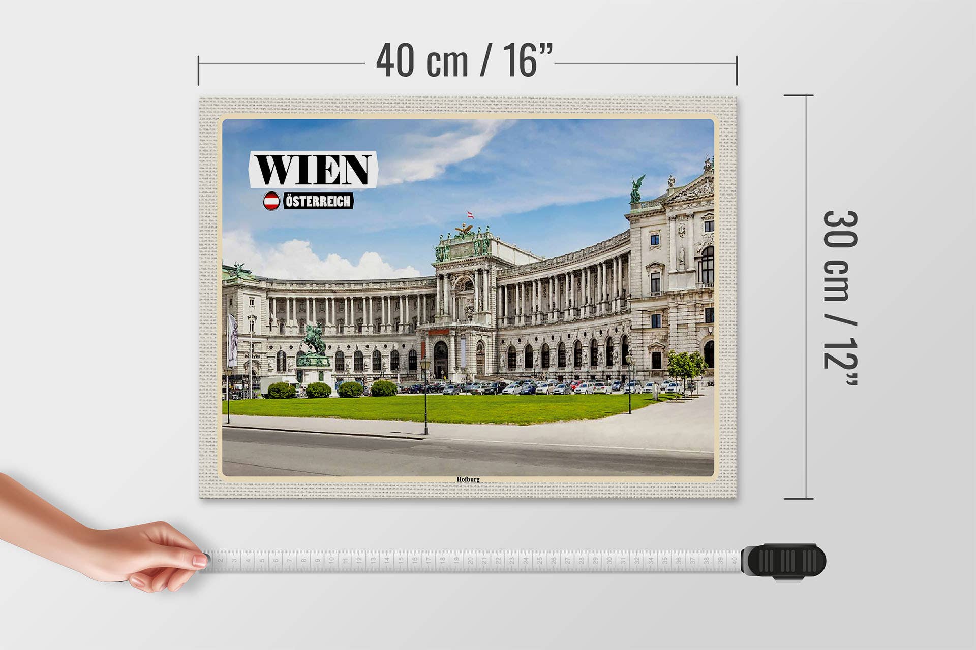 Femer - Wholesale Sign - Vienna Austria Hofburg Architecture Wooden Sign 40x30cm3