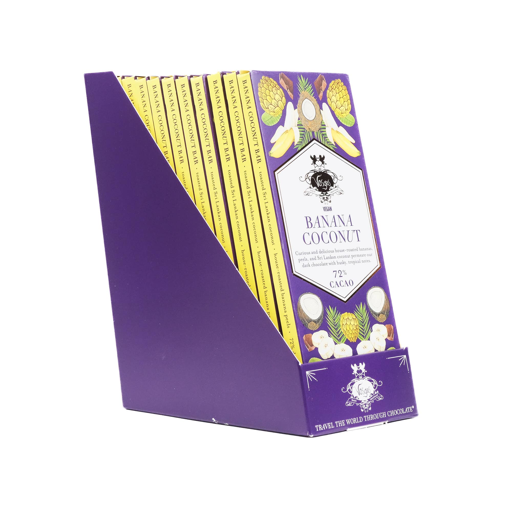 Vosges Haut-Chocolat - Wholesale Chocolate Bar - Dark Chocolate Bar w/ Banana & Coconut - Gourmet3