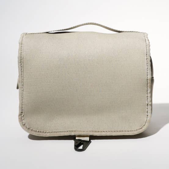 BOLSA DE HIGIENE PESSOAL TAUPE por atacado de Pop Ups Brand