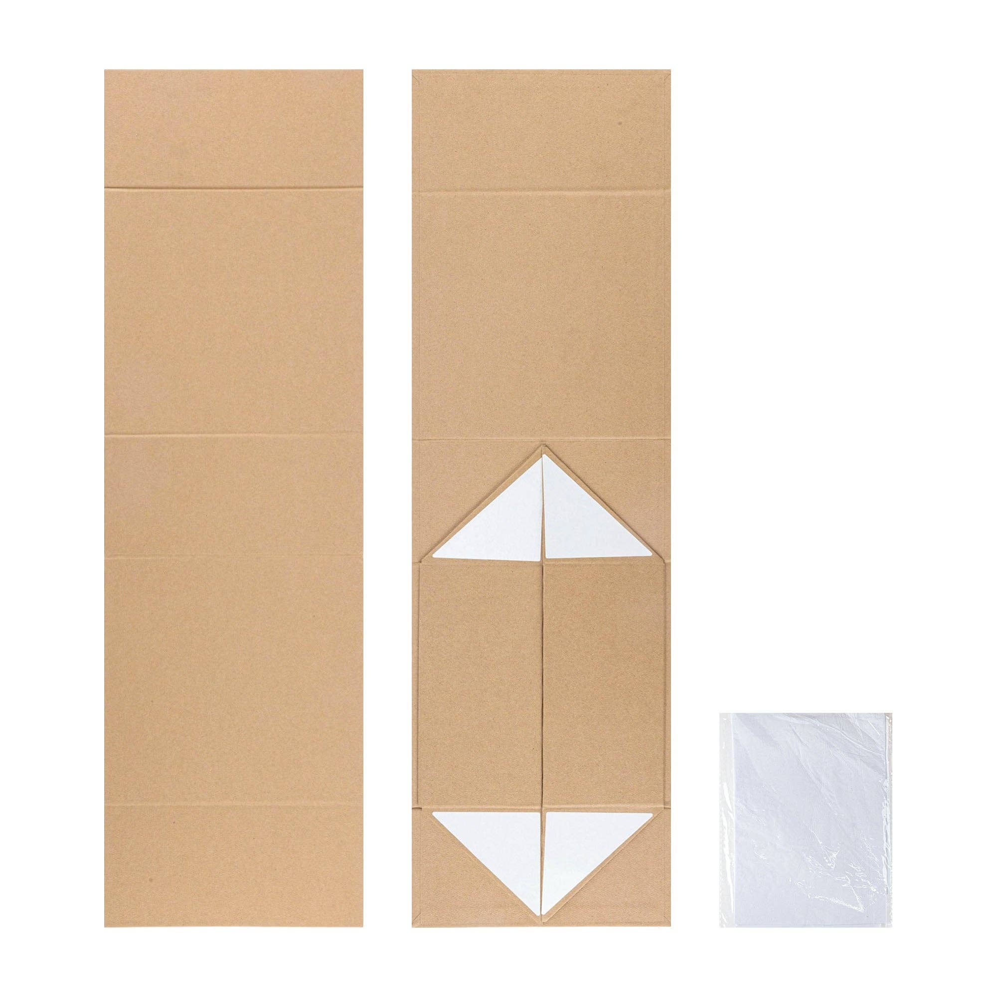 LA Ribbons Wholesale - Vente Coffrets cadeaux - Boîte cadeau pliable 8" x 8" x 4" avec couvercle à rabat magnétique carré | Kraft6