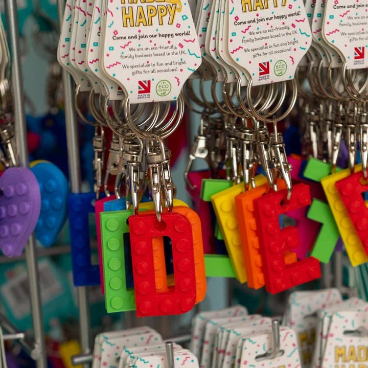 Made Happy Gifts - Wholesale Keychain - Kids - Lego Style Keyring 360 A-Z LEGO® Compatible Keyring9