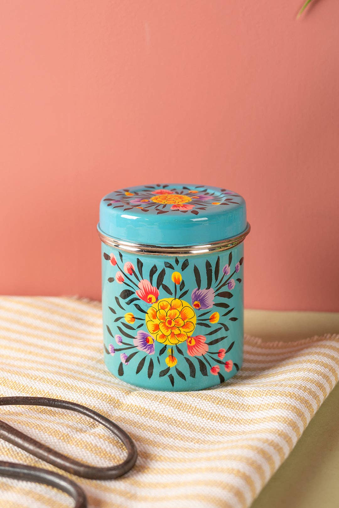 Ian Snow Ltd - Vente Rangements/organisateurs de cuisine - Boîte d'épices bleue du Cachemire0