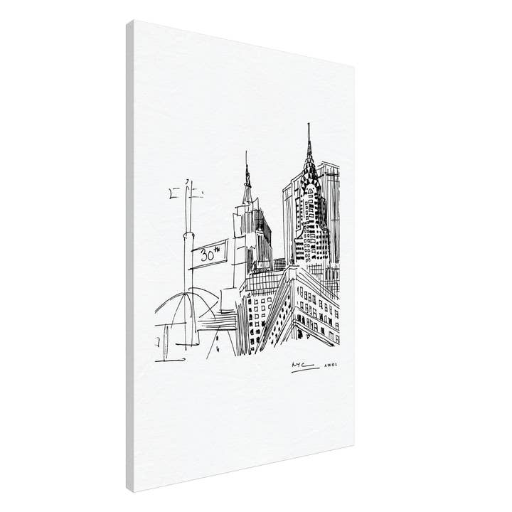 Creations Awol - Wholesale Art Print - New York City Art, Iconic Skyscrapers: Canvas Print12