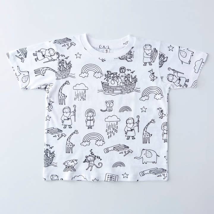 Noah Color Me T-Shirt for Kids! for wholesale by Love in Faith