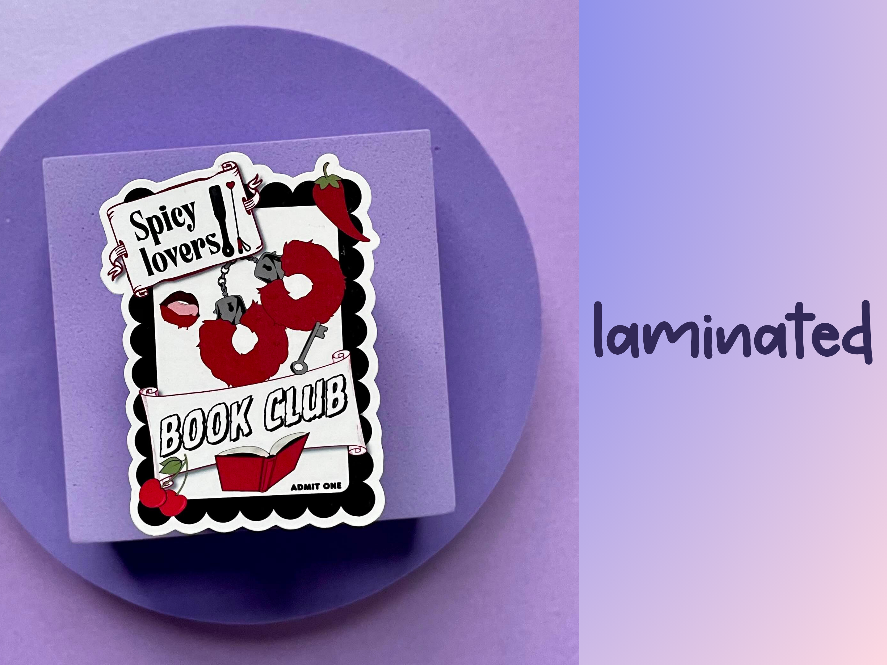 Motleyboo - Wholesale Sticker - Smut book lovers club die cut , kindle and laptop sticker1