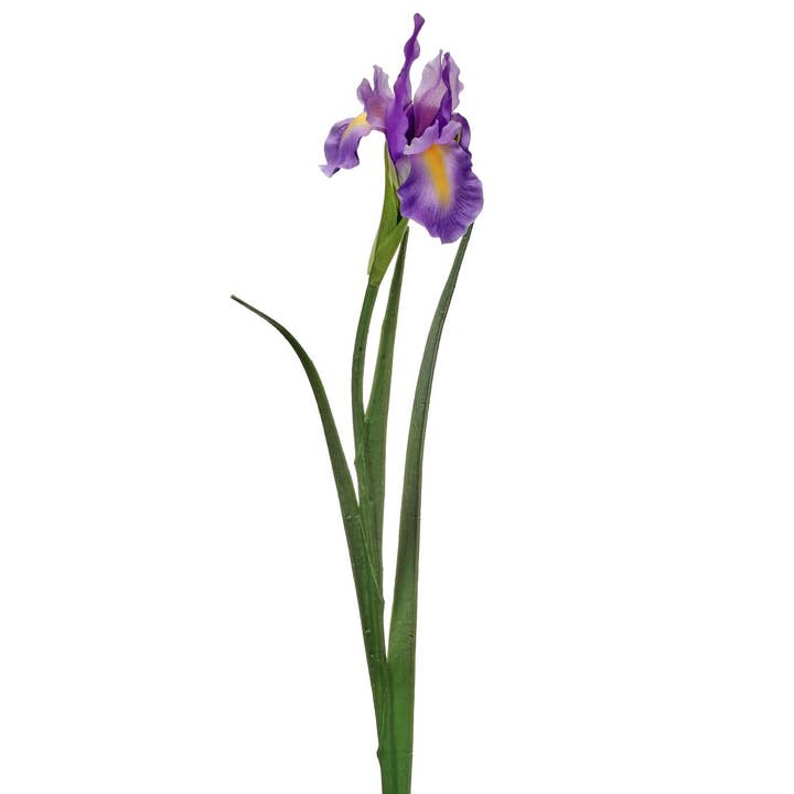 CMC Wholesale - Wholesale Artificial Flowers - Dutch Iris Stem 25" - Purple0