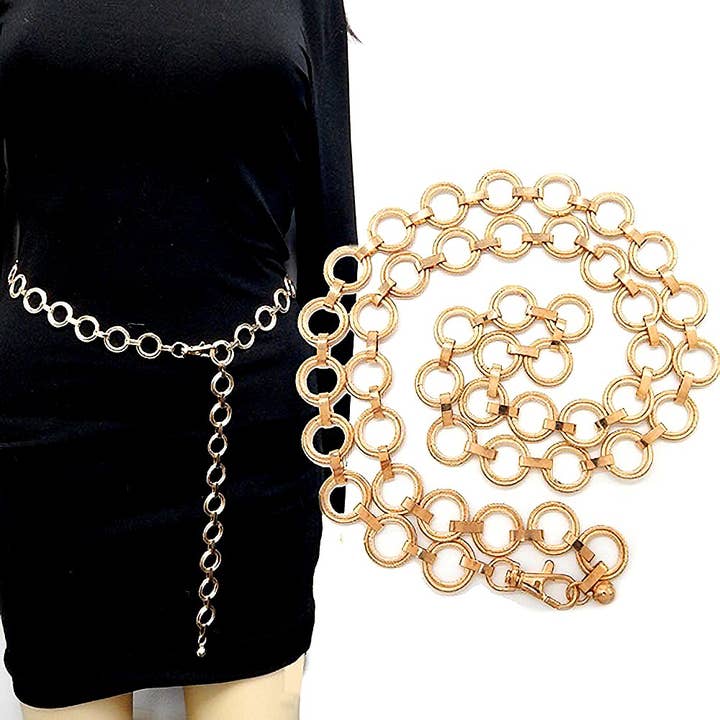 Diacly - Wholesale Belt - Women's - Connected Circles Fashion Chain Belt