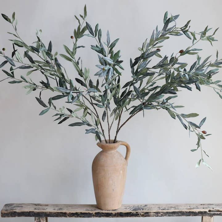 Angel Isabella - Wholesale Artificial Plant - Real Touch Premium Quality Olive Branch Leaf Fruit Spray