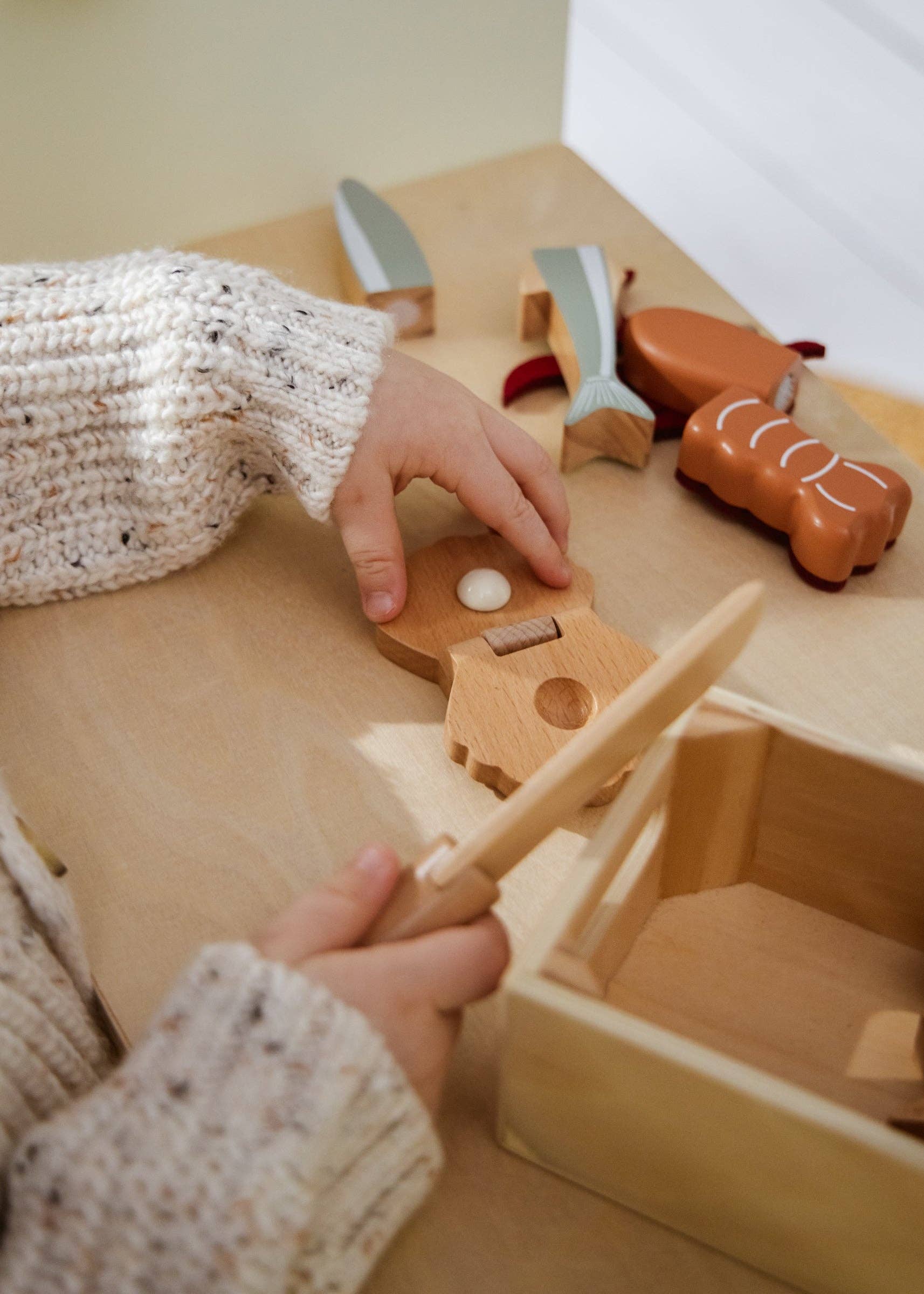 Coco Village - Wholesale Speelgoedset - Kinderen - Houten speelset met zeevruchten3