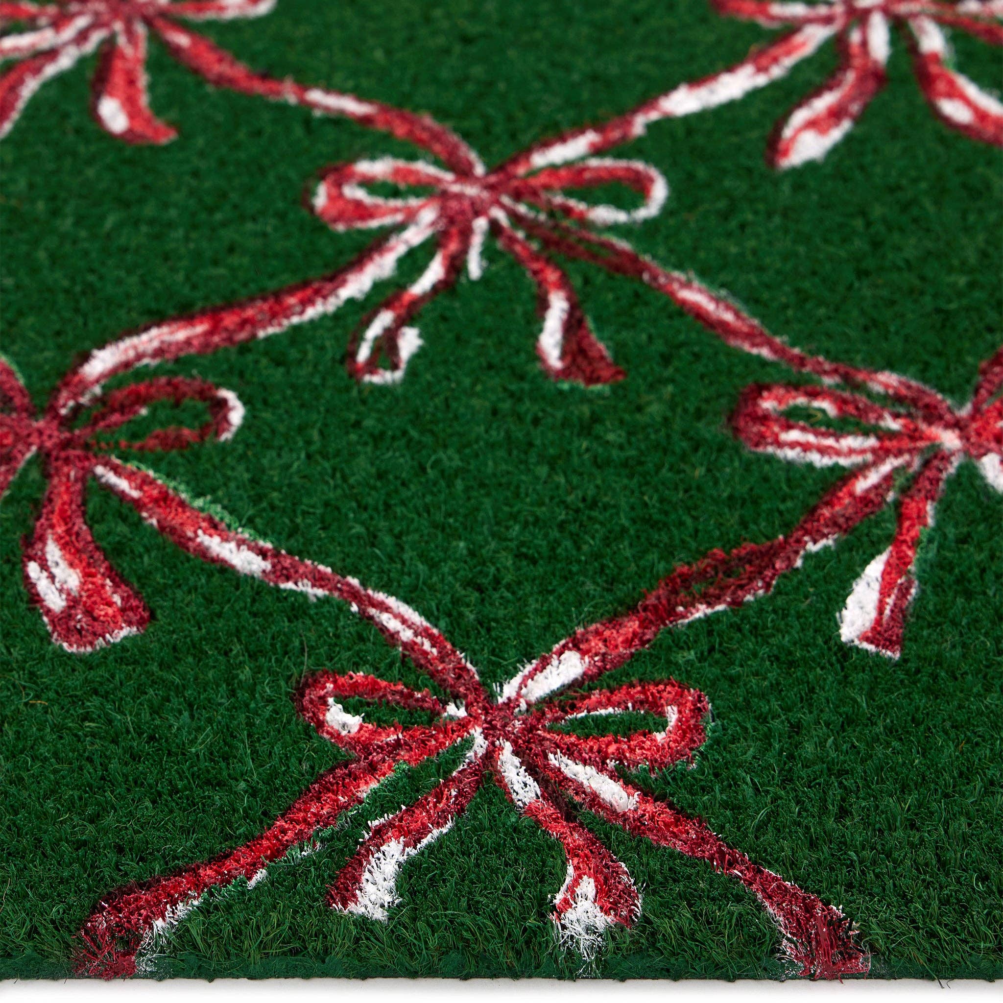 Phoenox Textiles - Vente Paillasson - Mon tapis en coco imprimé nœuds festifs2