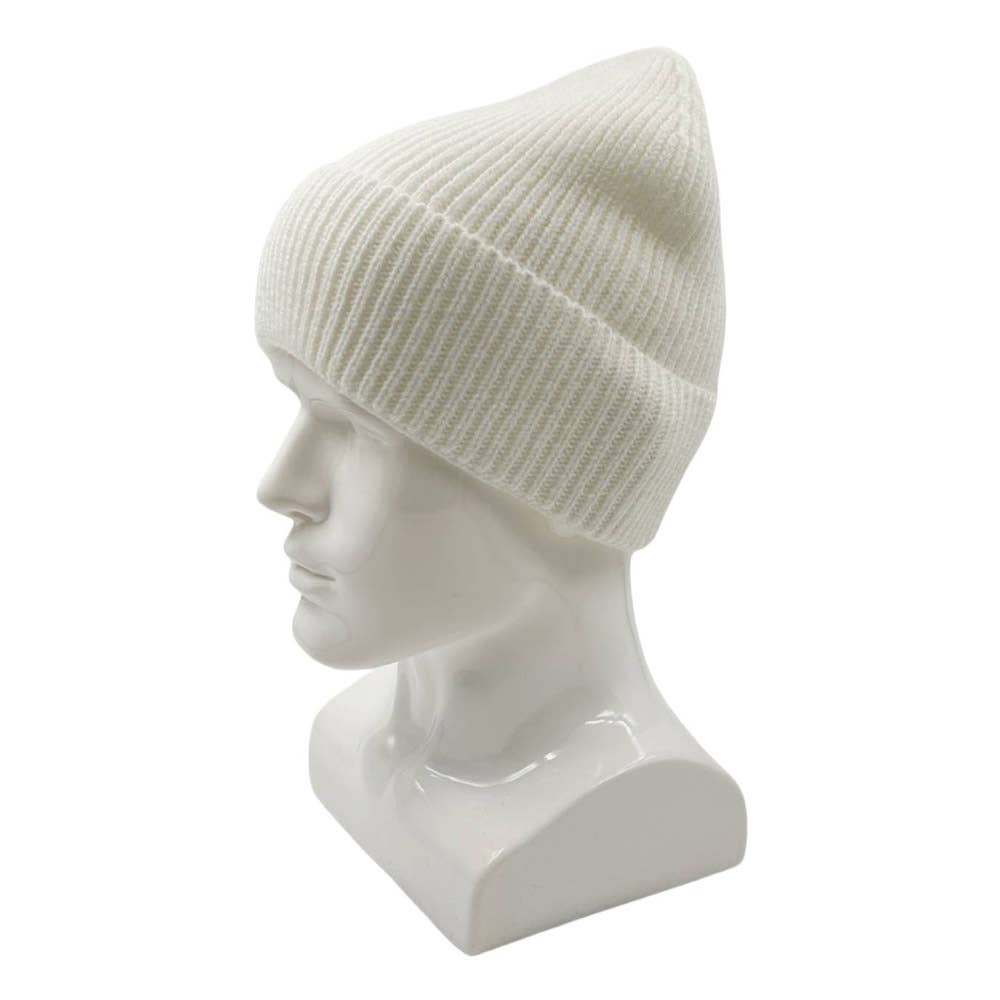 Sensibling Corp. - Venta al por mayor Gorro de lana - Unisex - Gorro de punto acanalado liso con puños13