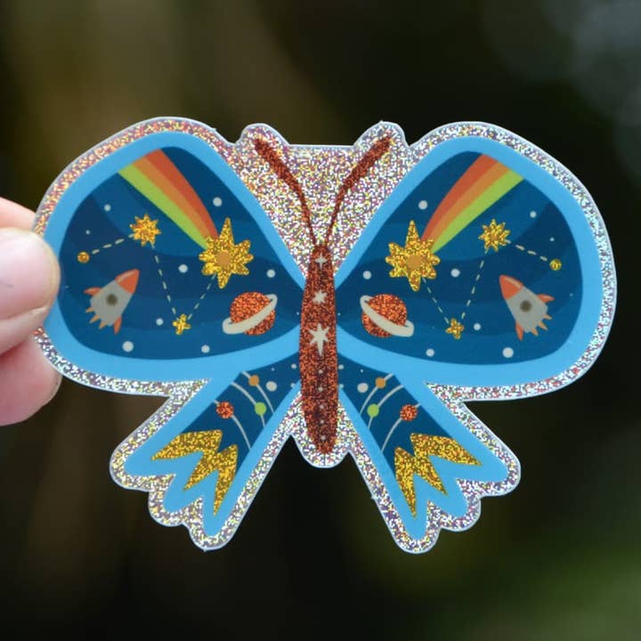 Space Moth Sticker for wholesale by Bus 20 Ceramics