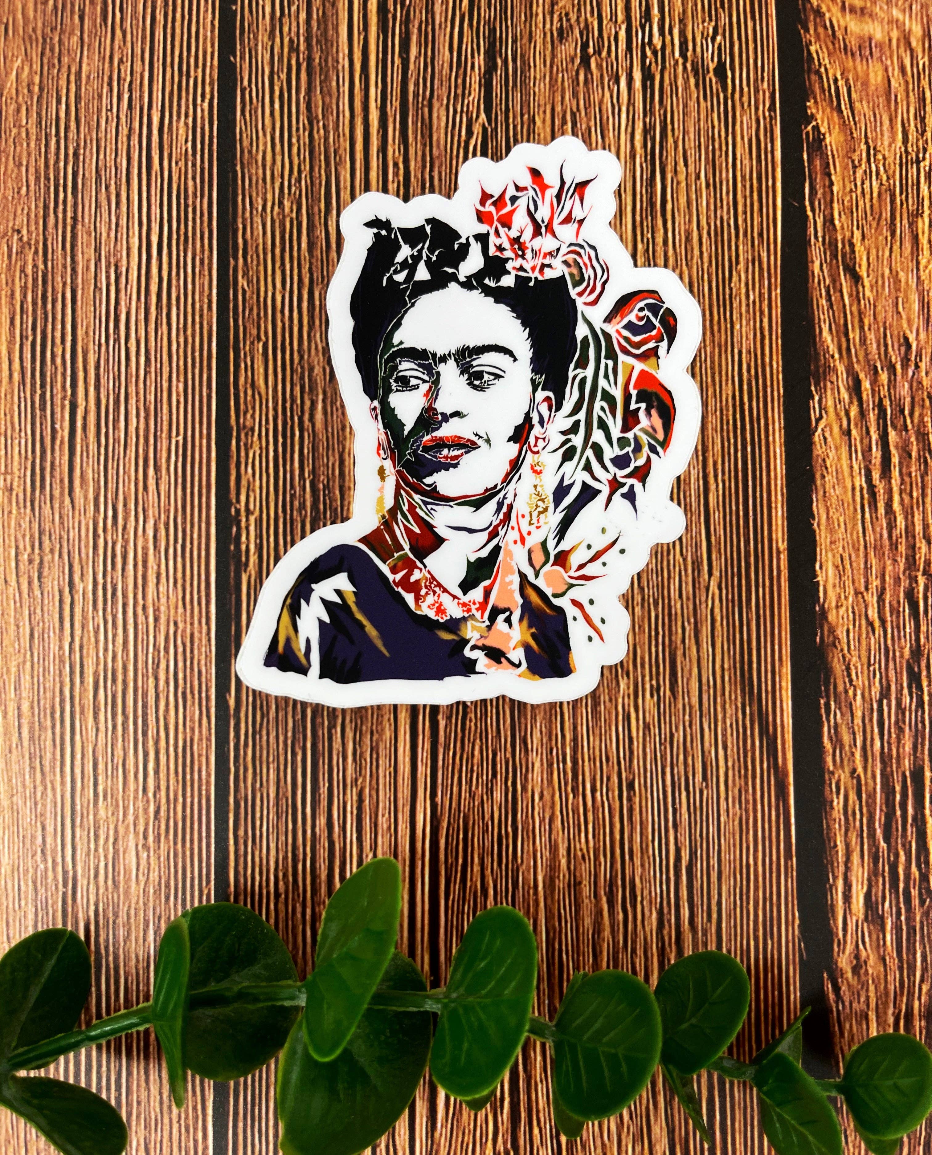 Third Wolf Designs – Großhandel Aufkleber – Frida Kahlo Aufkleber 10,2 x 10,2 cm