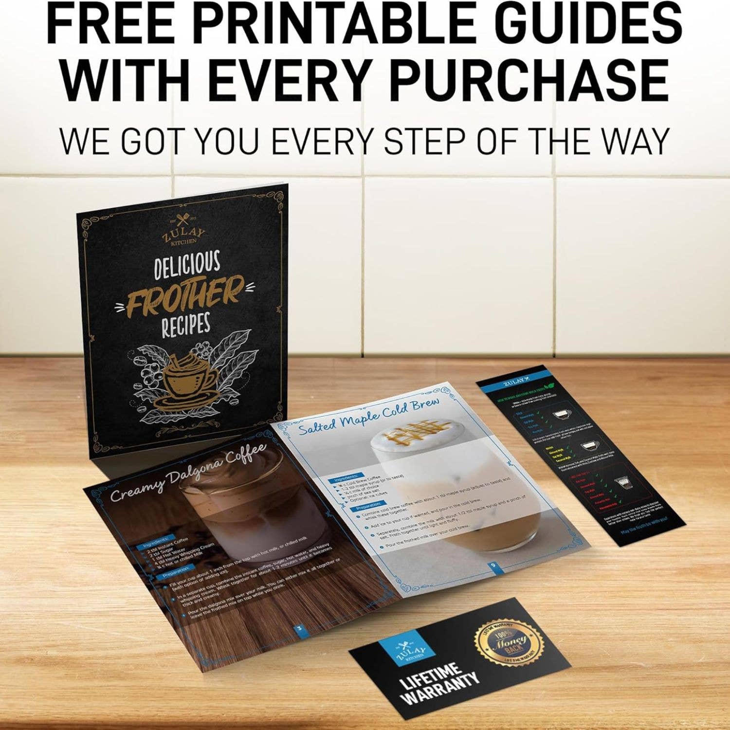 Zulay Kitchen - Wholesale Kitchen Tool/Gadget - Powerful Handheld Milk Frother with Stand25