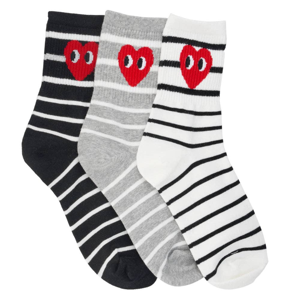limlim – Großhandel Socken – Damen – GESTREIFTE AUGEN0